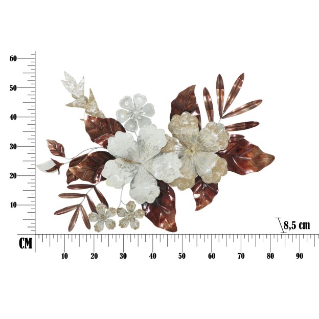 PANOU FIER PERETE BUCHET 83X8,5X55