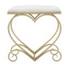 TABURET HEART CREMA CM 50X37,5X51,5