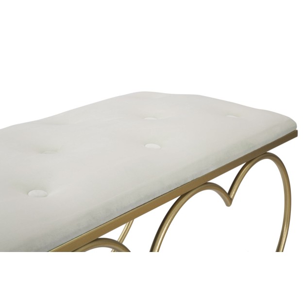 BANCĂ INIMA CREMA CM 105X37,5X51,5