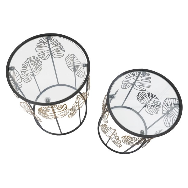 MASA FOGLIE GLAM COPPIA CM Ø 38X55-33X50