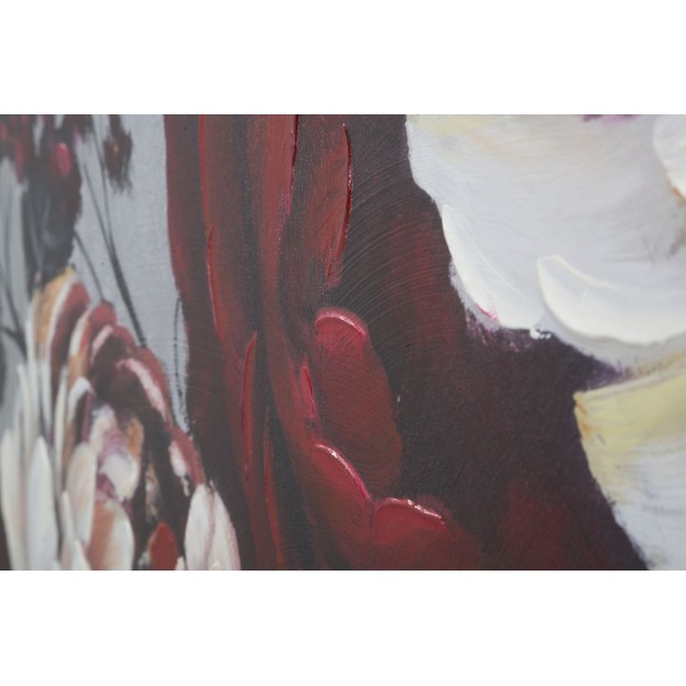 TABLOU FLOARE ROȘU 150X3,8X76