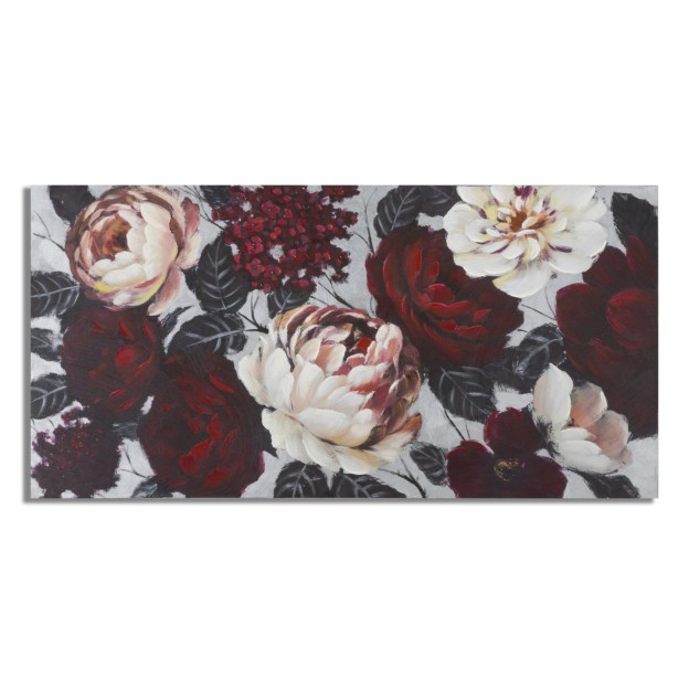 TABLOU FLOARE ROȘU 150X3,8X76