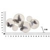 PANOU DE PERETE FIER FLUTURILE ÎNCHIS CM 66X5X38