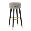 TABURET DE BAR PARIS GRIGIO/GOLD CM Ø 35X74