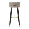 TABURET DE BAR PARIS GRIGIO/GOLD CM Ø 35X74