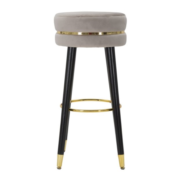 TABURET DE BAR PARIS GRIGIO/GOLD CM Ø 35X74