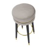 TABURET DE BAR PARIS GRIGIO/GOLD CM Ø 35X74