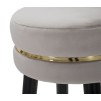 TABURET DE BAR PARIS GRIGIO/GOLD CM Ø 35X74