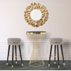 TABURET DE BAR PARIS GRIGIO/GOLD CM Ø 35X74