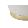 TABURET CU DEPOZITARE PARIS CREMA/GOLD CM Ø 43X43