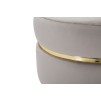 TABURET PARIS GRIGIO/GOLD CM Ø 35X40,5