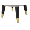 TABURET PARIS GRIGIO/GOLD CM Ø 35X40,5