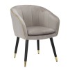 SCAUN PARIS GRIGIA/GOLD CM 62X58X78