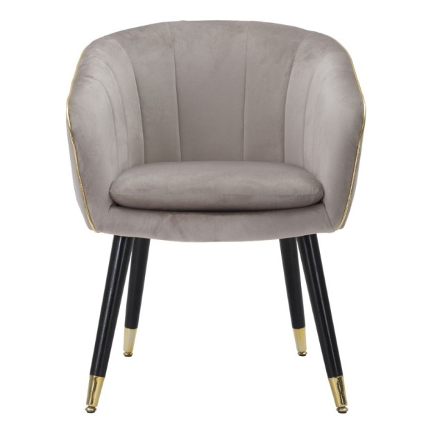 SCAUN PARIS GRIGIA/GOLD CM 62X58X78