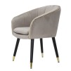 SCAUN PARIS GRIGIA/GOLD CM 62X58X78