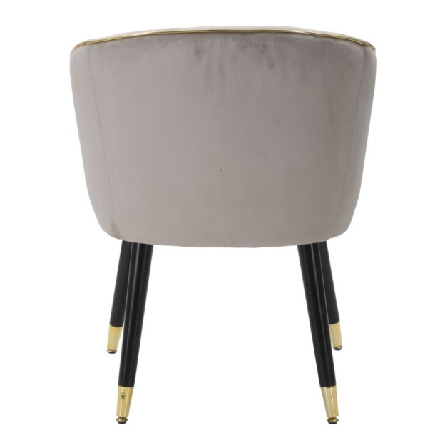 SCAUN PARIS GRIGIA/GOLD CM 62X58X78