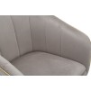 SCAUN PARIS GRIGIA/GOLD CM 62X58X78