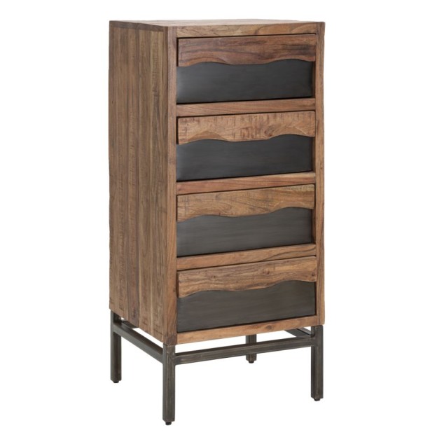 COMODA YELLOWSTONE CM 45X40X100 (LEGNO DI ACACIA NILOTICA)