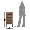 COMODA YELLOWSTONE CM 45X40X100 (LEGNO DI ACACIA NILOTICA)