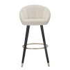 TABURET DE BAR PRAGA CREMA CM 55X56X104
