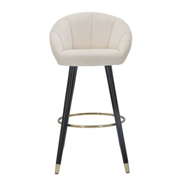 TABURET DE BAR PRAGA CREMA CM 55X56X104