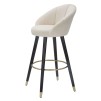 TABURET DE BAR PRAGA CREMA CM 55X56X104
