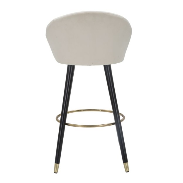 TABURET DE BAR PRAGA CREMA CM 55X56X104