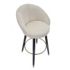 TABURET DE BAR PRAGA CREMA CM 55X56X104