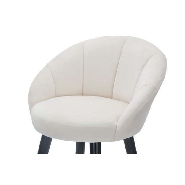 TABURET DE BAR PRAGA CREMA CM 55X56X104