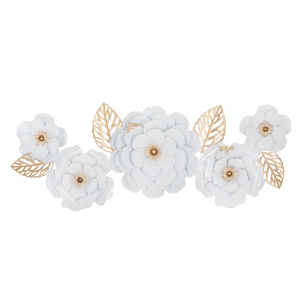 PANOU DE PERETE FIER DECOR ALB 158X9X60