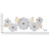 PANOU DE PERETE FIER DECOR ALB 158X9X60