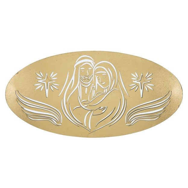 PANOU DE PERETE FIER NATIVITATEA AUR -B- CM 120X2X60