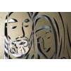 PANOU DE PERETE FIER NATIVITATEA AUR -B- CM 120X2X60