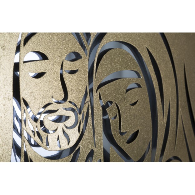 PANOU DE PERETE FIER NATIVITATEA AUR -B- CM 120X2X60