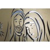 PANOU DE PERETE FIER NATIVITATEA AUR -B- CM 120X2X60