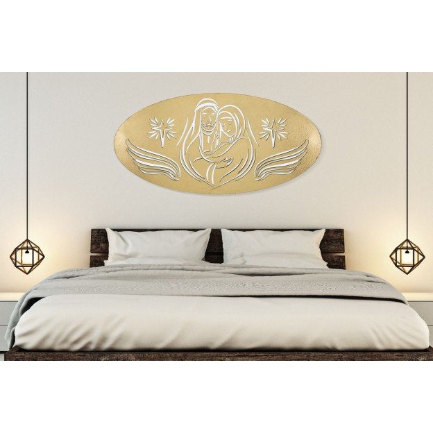 PANOU DE PERETE FIER NATIVITATEA AUR -B- CM 120X2X60