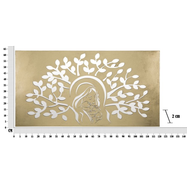 PANOU DE PERETE FIER AUR CM 120X2X64