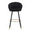 TABURET DE BAR PRAGA NERO CM 55X56X104