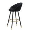 TABURET DE BAR PRAGA NERO CM 55X56X104