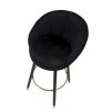 TABURET DE BAR PRAGA NERO CM 55X56X104