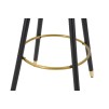 TABURET DE BAR PRAGA NERO CM 55X56X104