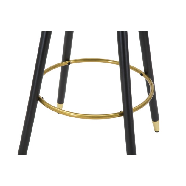 TABURET DE BAR PRAGA NERO CM 55X56X104