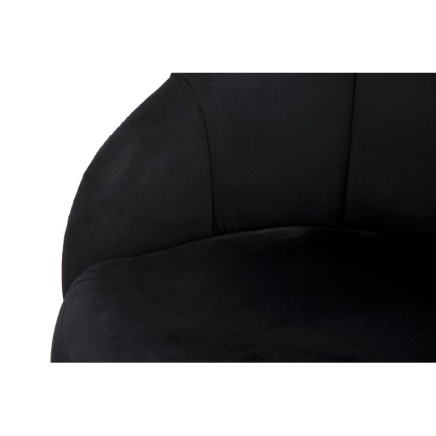 TABURET DE BAR PRAGA NERO CM 55X56X104