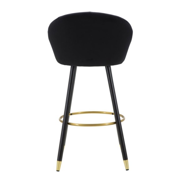 TABURET DE BAR PRAGA NERO CM 55X56X104