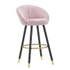 TABURET DE BAR PRAGA ROSA CM 55X56X104