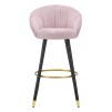 TABURET DE BAR PRAGA ROSA CM 55X56X104