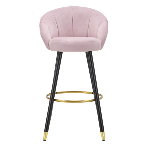 TABURET DE BAR PRAGA ROSA CM 55X56X104