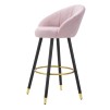TABURET DE BAR PRAGA ROSA CM 55X56X104
