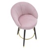 TABURET DE BAR PRAGA ROSA CM 55X56X104