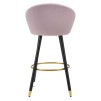 TABURET DE BAR PRAGA ROSA CM 55X56X104